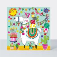 Jigsaw Card - Happy Birthday Llama