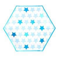 Little Star Blue - Large Paper Plates
