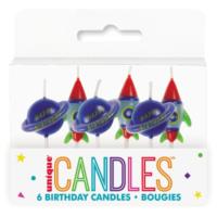 Outer Space Pick Birthday Candles