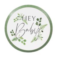 Hey Baby Botanical Paper Plate