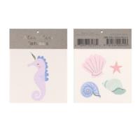 Seahorse & Shell Small Tattoos