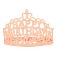 Happy Birthday Glitter Velvet Crown