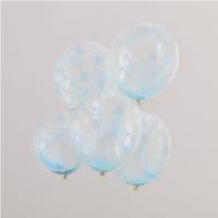 Pastel Blue Bead Confetti Balloons