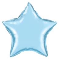 PEARL LIGHT BLUE STAR FOIL BALLOON 20