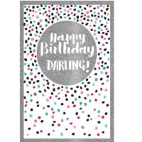 Happy Birthday Darling Greeting Card