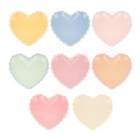 Pastel Heart Small Plates