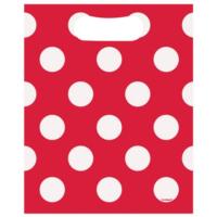 Ruby Red Polka Party Loot Bags