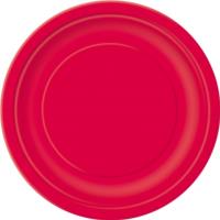 Ruby Red Round Plate 7
