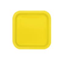 Neon Yellow Square Plate 7