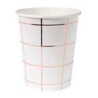 Rose Gold Grid Party Cup