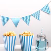 Carnival Blue Waves Bunting