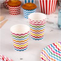 Carnival Multicoloured Waves Cups