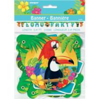 Tropical Island Luau Party Banner