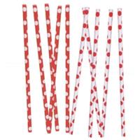 Ruby Red Dot Straws
