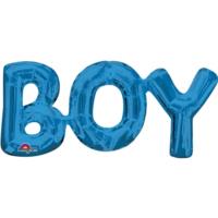 Boy Blue Foil Phrase Balloon