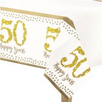 50th Gold Wedding Anniversary Table Cover
