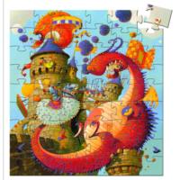Vaillant & The Dragon Silhouette Puzzle - 54pcs