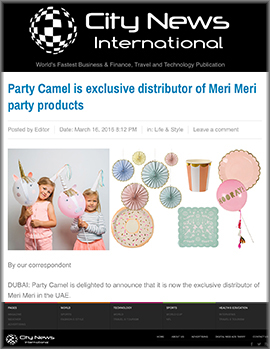 Exclusive distributor of Meri Meri