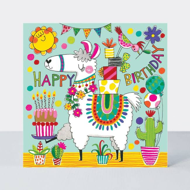 Jigsaw Card - Happy Birthday Llama