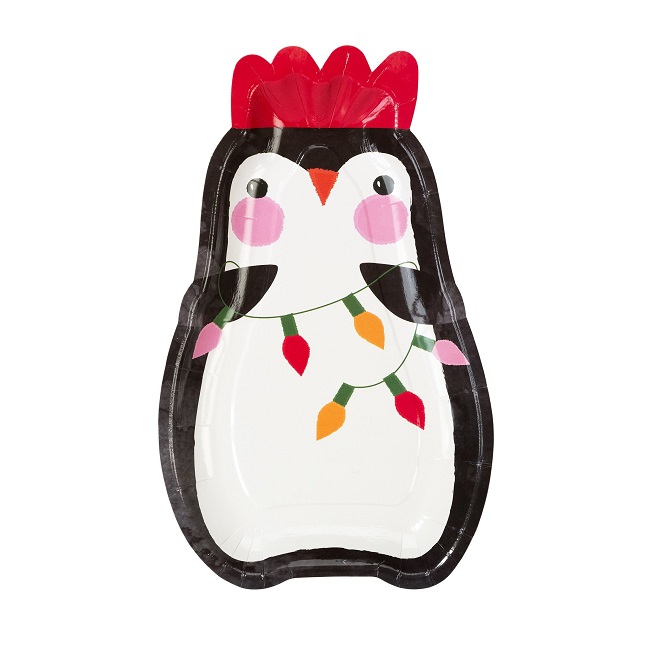Penguin Parade Shaped Plate