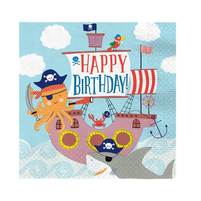 Ahoy Birthday Napkins