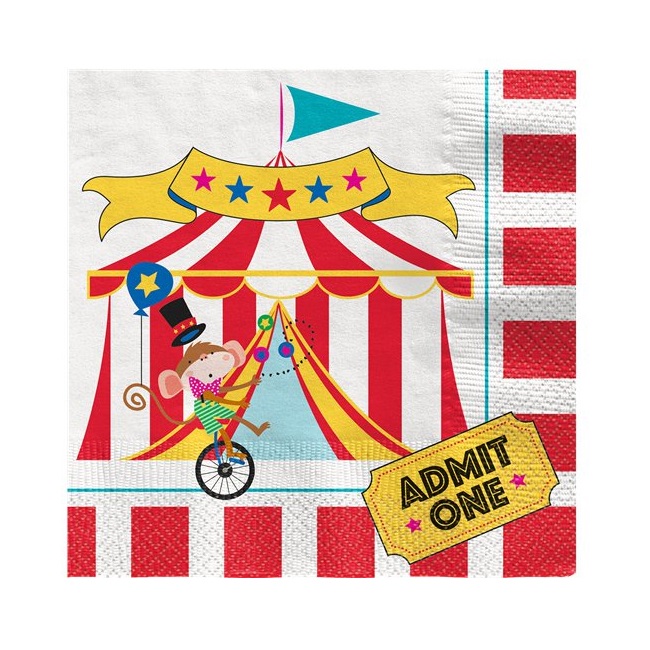Circus Carnival Lunch Napkins