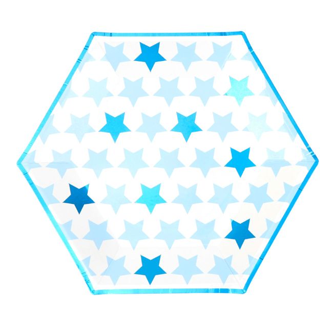 Little Star Blue - Large Paper Plates
