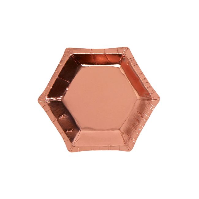 Glitz & Glamour Rose Gold Foil Plate - Small