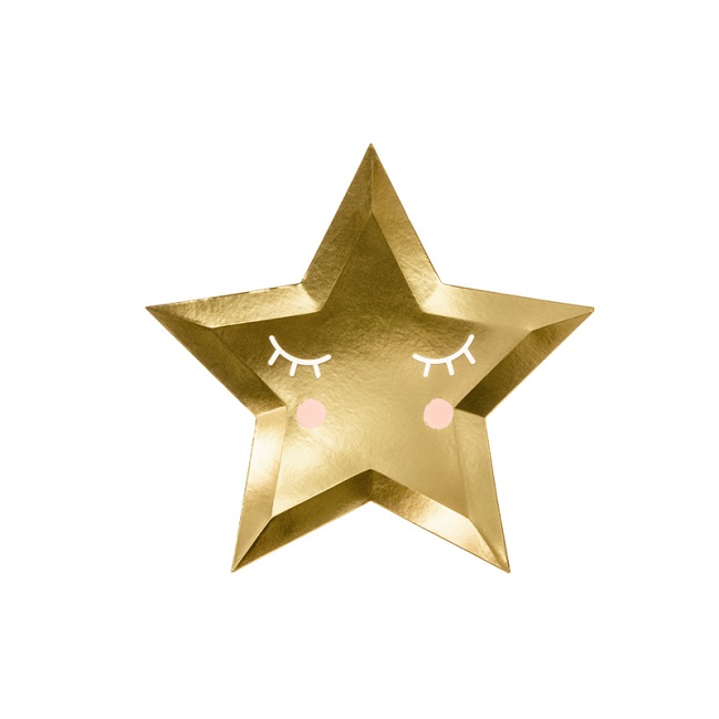 Little Star- Gold Star Plates
