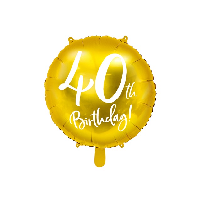 40th Birthday Foil Balloons