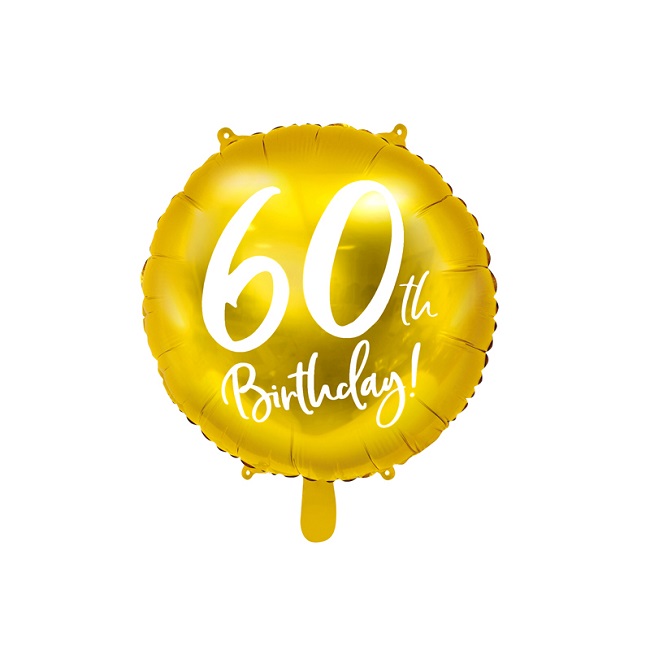 60th Birthday Foil Balloons