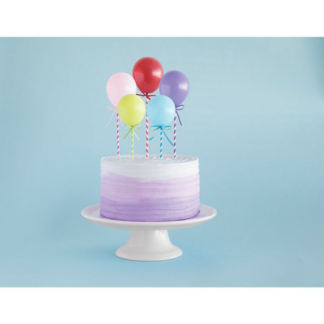Mini Balloon Stick Cake Toppers
