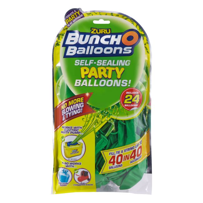 Self Sealing Party Balloons Refill Pack - Green