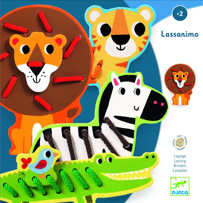 Zoo Animals Lassanimo Lacing Toy