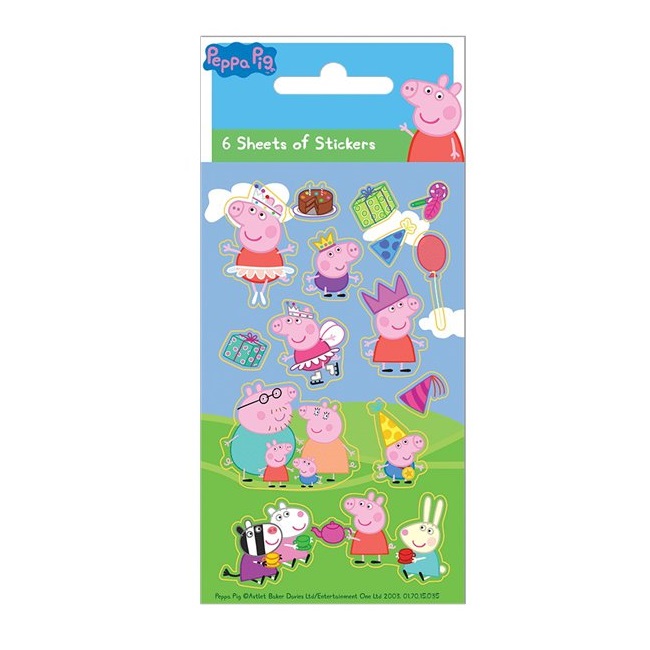 Peppa Pig Sticker Sheets