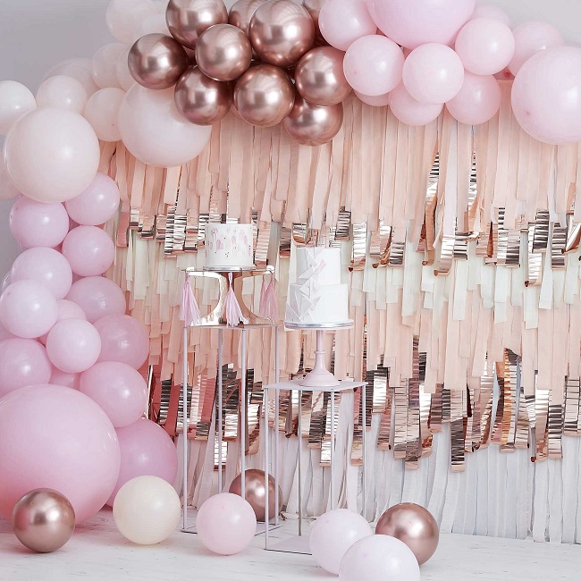 PINK AND ROSE GOLD BALLOON ARCH KIT