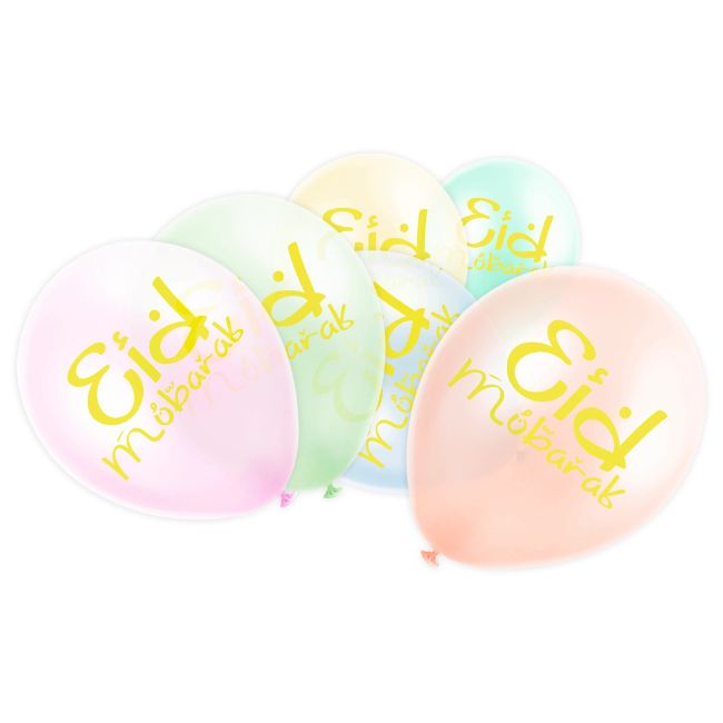 Pastel Eid Balloons
