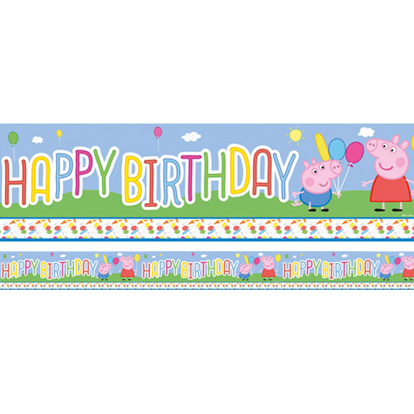 Peppa & George Party Banner