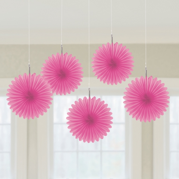 Mini Pink Hanging Fans