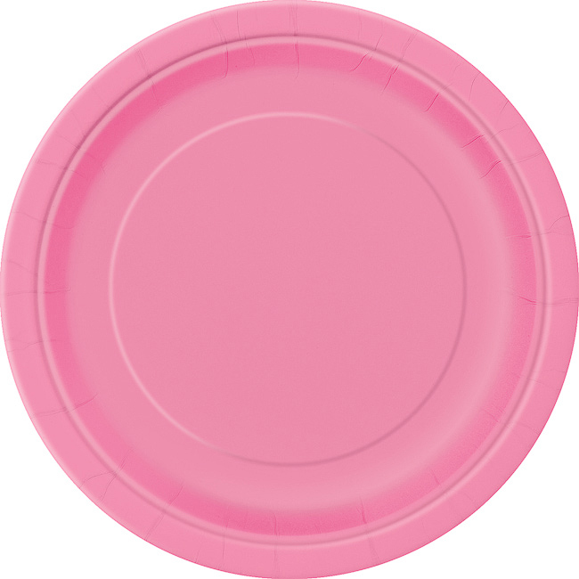 Hot Pink Round Plate 7