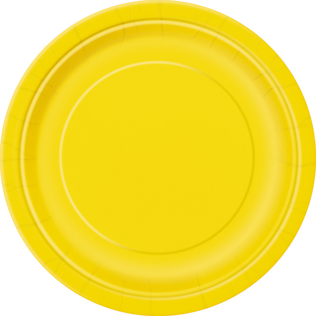 Sunflower Yellow Round Plate 9