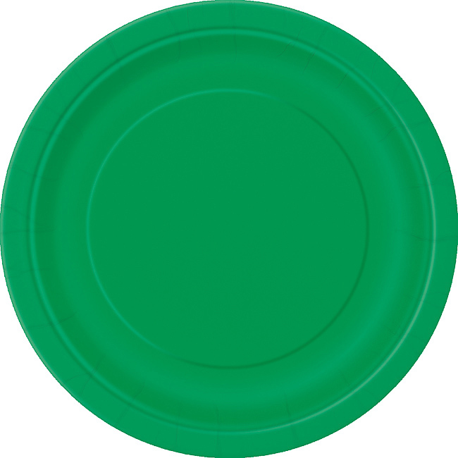 Emerald Green Round Plates 9