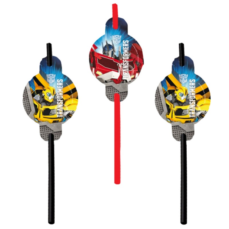 Transformers Party Straws