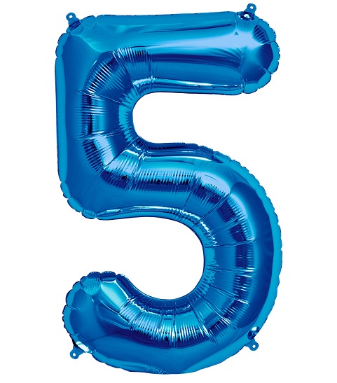 Number 5 Balloon - 34