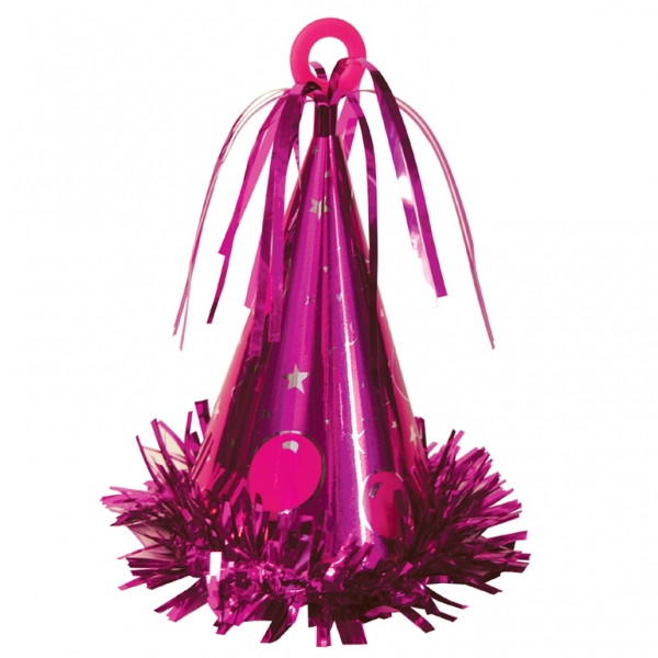 Large Fuchsia Party Hat Weight