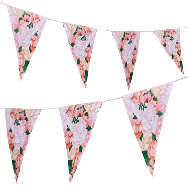 Floral Paper Bunting