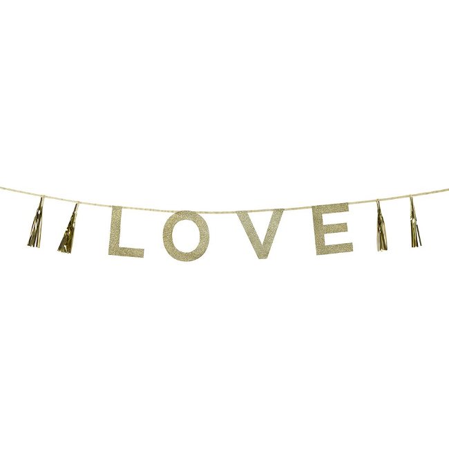 Say it with Glitter 'Love' Banner