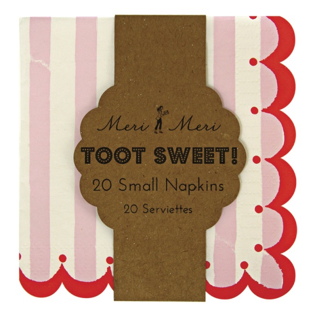 Toot Sweet Pink Small Napkins