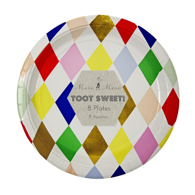 Toot Sweet Harlequin Large Plate