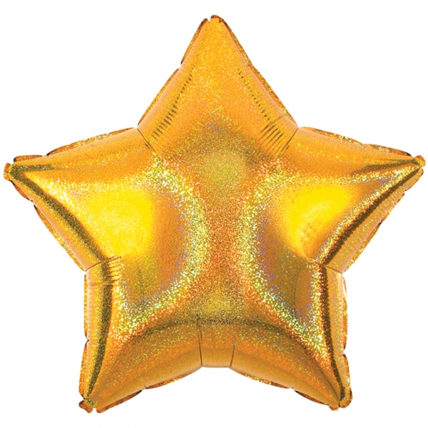 Gold Dazzler Star Balloon 19